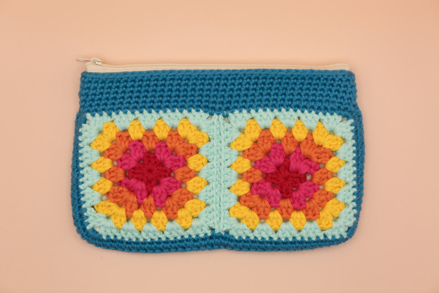 Temperature Granny Square Zip Pouch