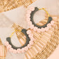 Rosy Vibes Hoop Earrings