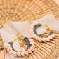 Rosy Vibes Hoop Earrings