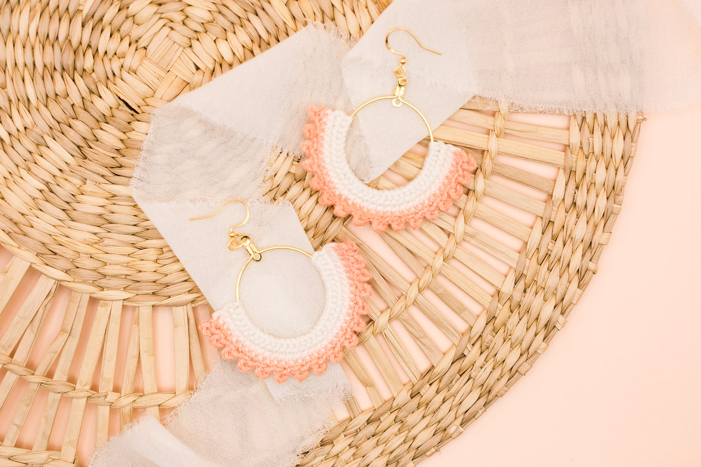 Pieces of Flair Earrings Pink Ombre