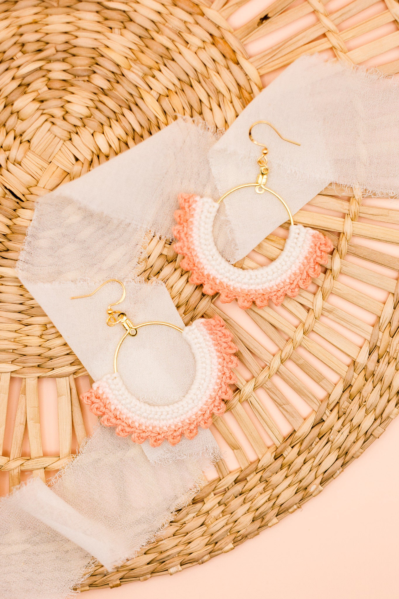 Pieces of Flair Earrings Pink Ombre