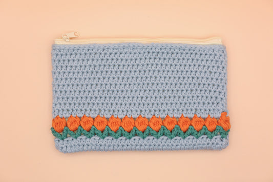 Blue Tulip Zip Pouch