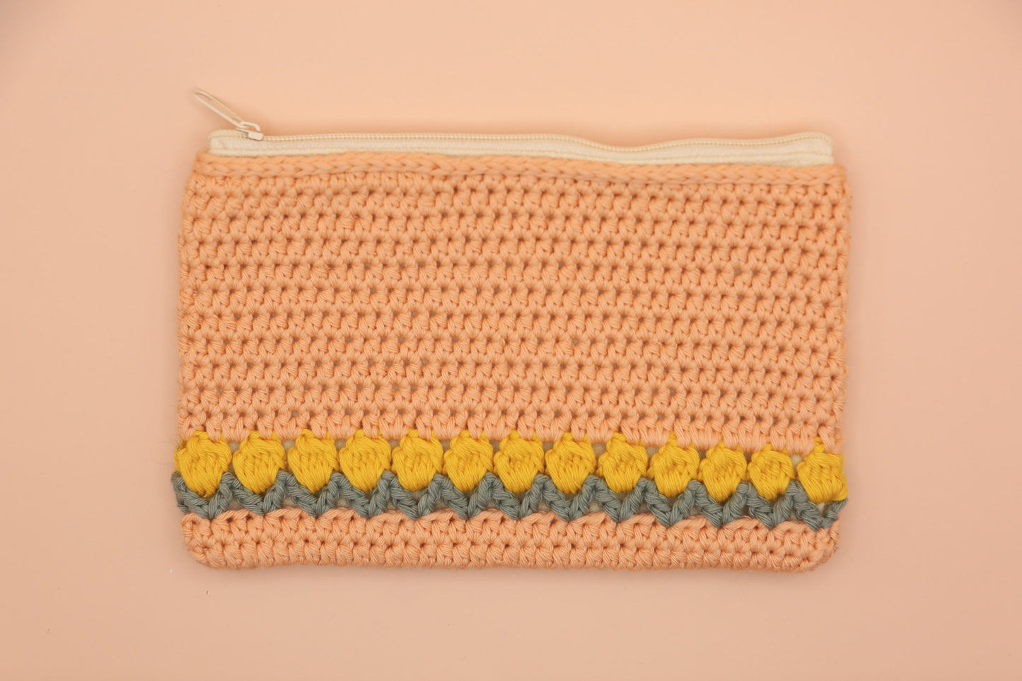 Pink Tulip Zip Pouch