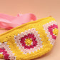 Granny Square Crossbody Bag Yellow