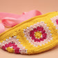 Granny Square Crossbody Bag Yellow