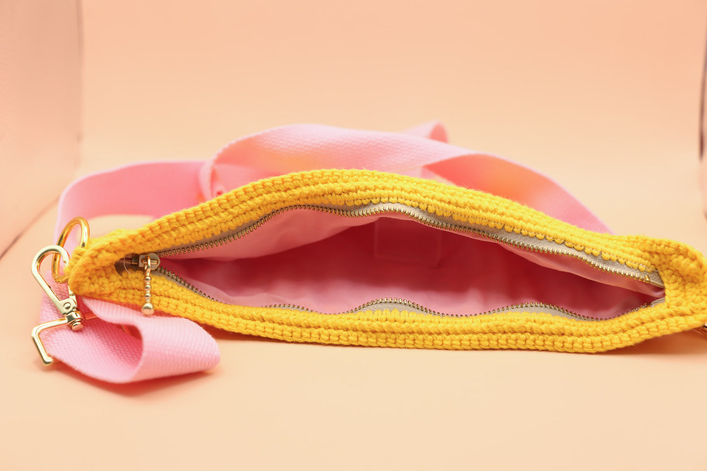 Granny Square Crossbody Bag Yellow